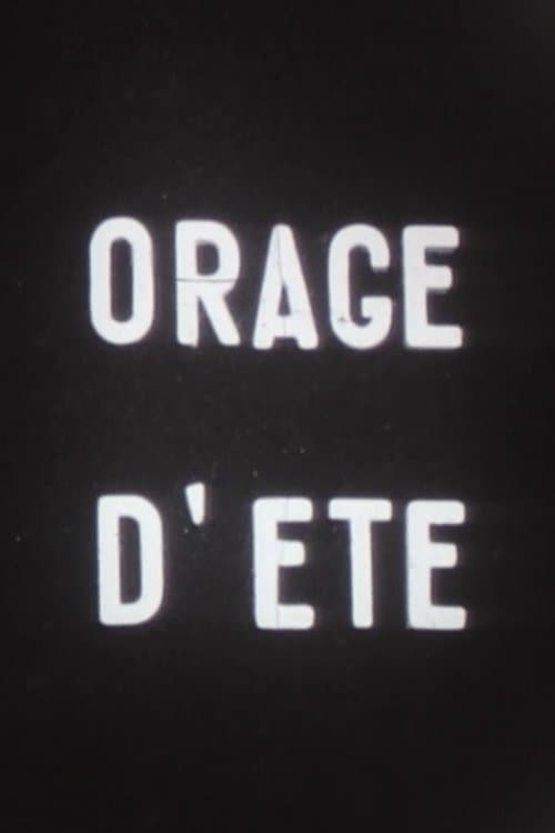 Orage d'été poster