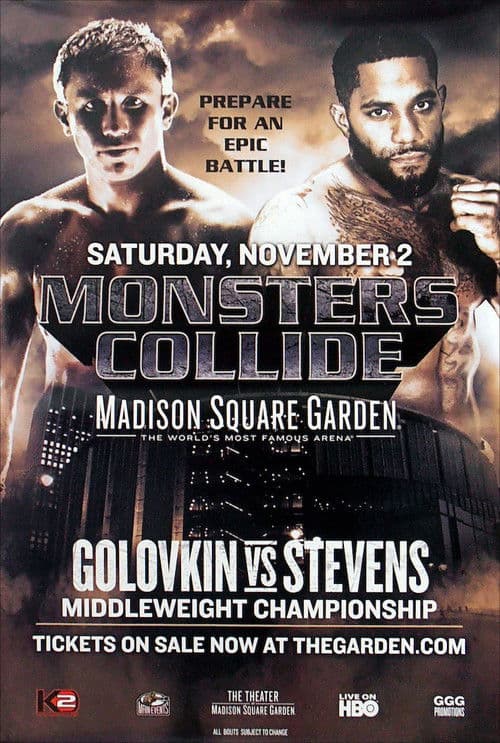 Gennady Golovkin vs. Curtis Stevens poster