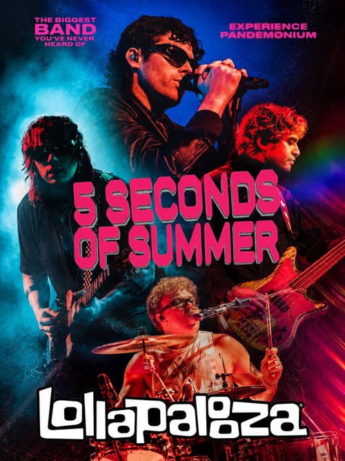 5SOS: Live at Lollapalooza poster