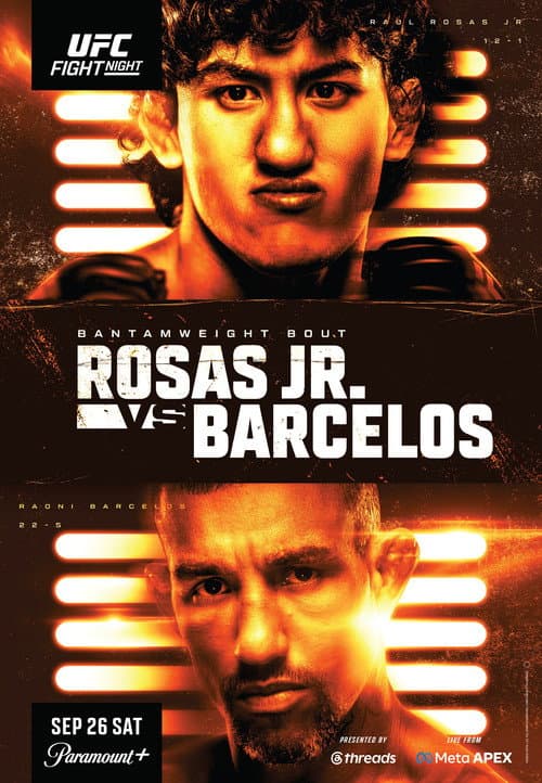 UFC Fight Night 289: Rosas Jr. vs. Barcelos poster