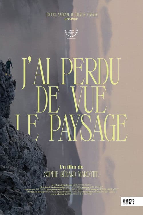 I Lost Sight of the Landscape poster