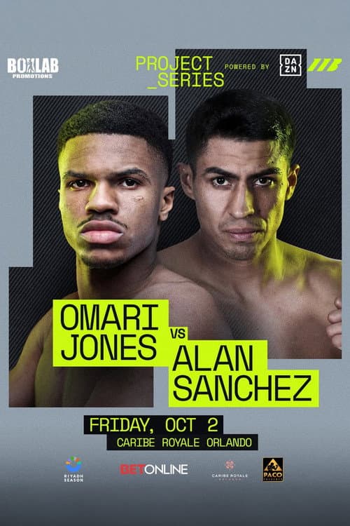 Omari Jones vs. Alan Sanchez poster