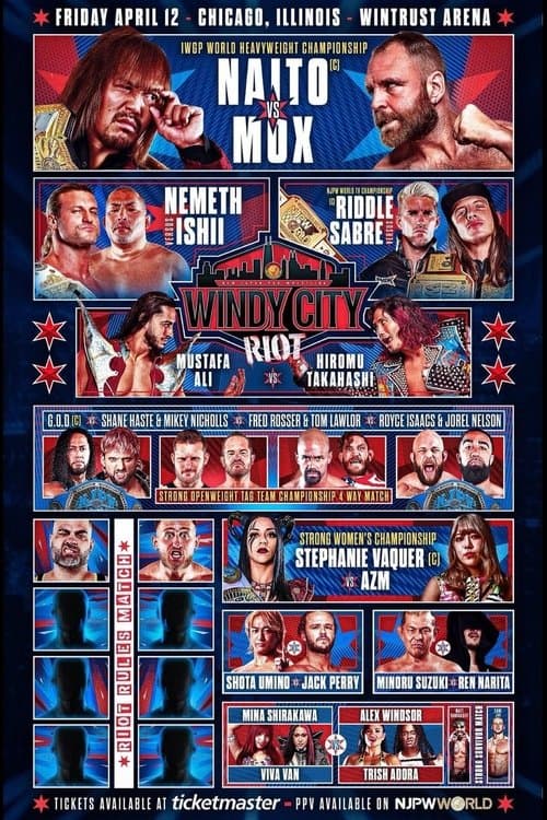 NJPW Windy City Riot 2024 poster