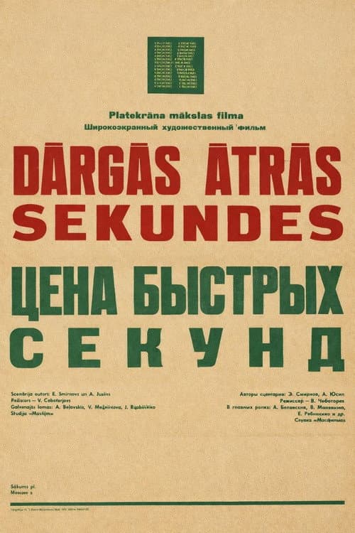 The Price of Fast Seconds poster