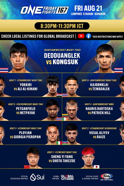 ONE Friday Fights 167: Dedduanglek vs. Kongsuk 2 poster