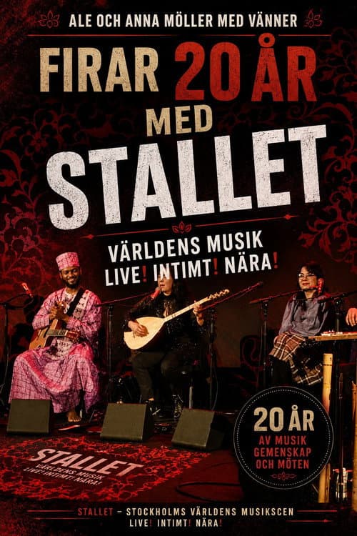Ale och Anna Möller med vänner firar 20 år med Stallet poster