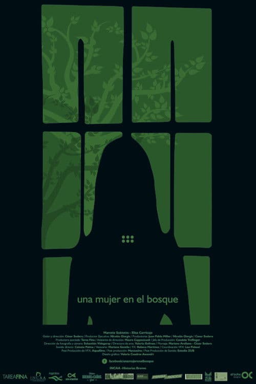 Una mujer en el bosque poster