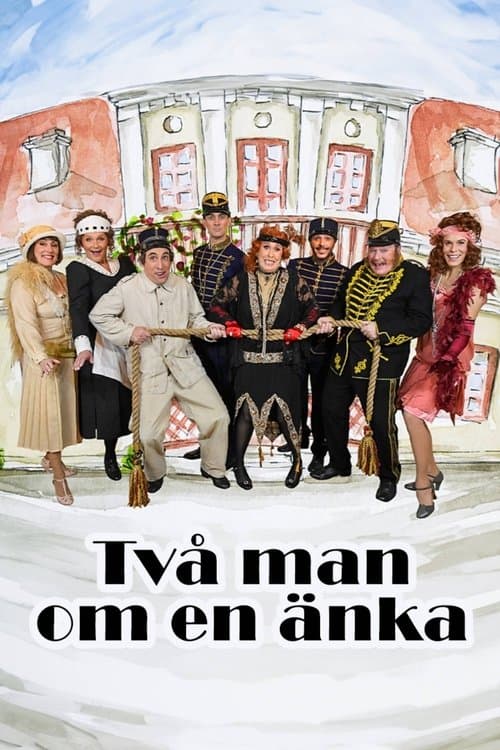 Två man om en änka poster