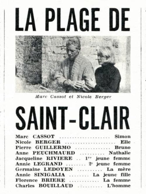 La plage de Saint-Clair poster