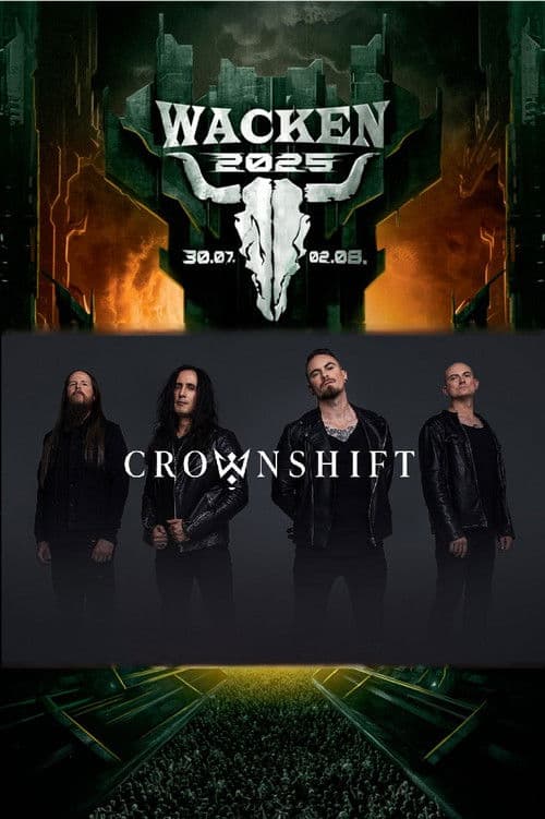 Crownshift Live at Wacken 2025 poster