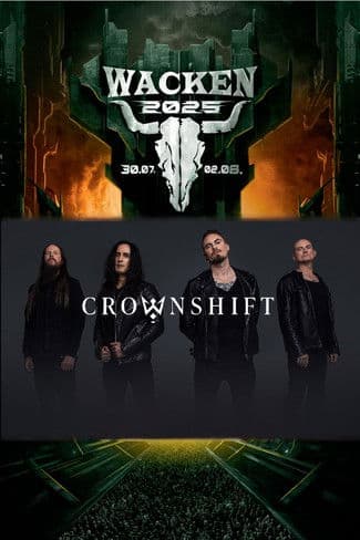 Crownshift Live at Wacken 2025 poster