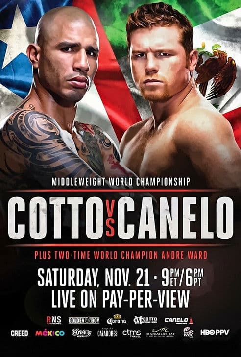 Miguel Cotto vs. Canelo Álvarez poster