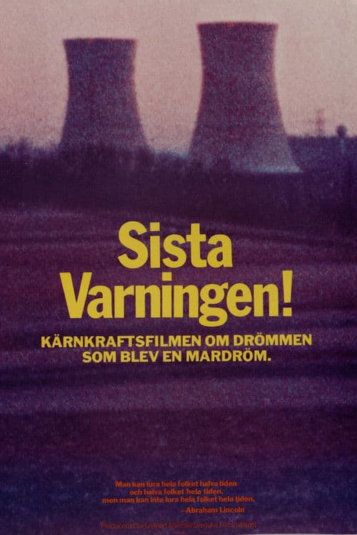 Sista varningen! poster