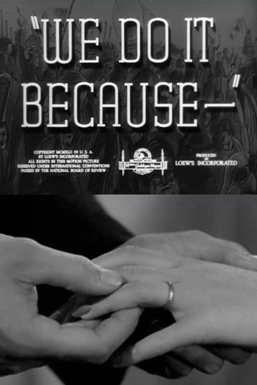 We Do It Because poster