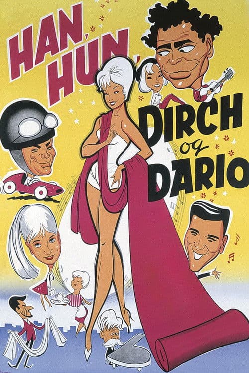 Han, hun, Dirch og Dario poster