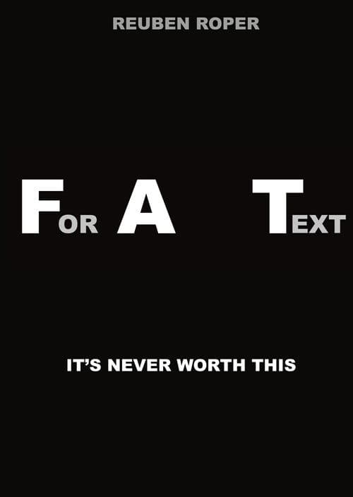 For a Text poster