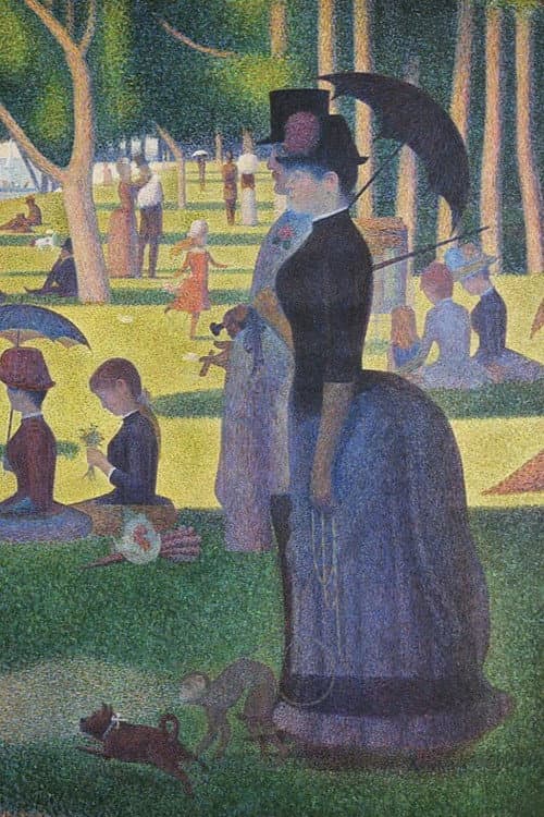 Georges Seurat « l’Utopie orange vert pourpre » poster