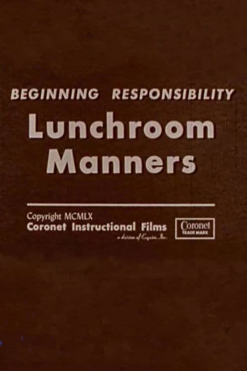 Lunchroom Manners poster