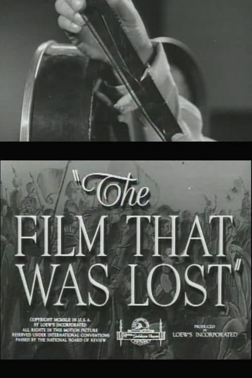The Film That Was Lost poster