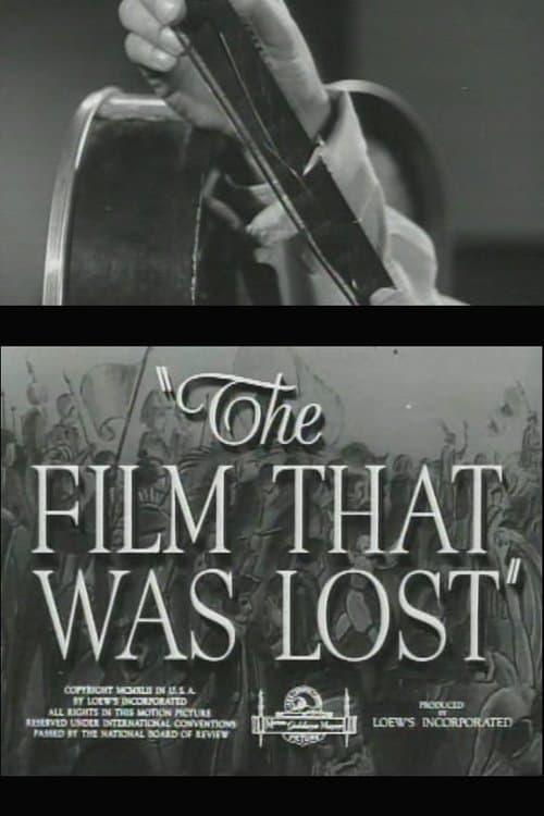 The Film That Was Lost poster