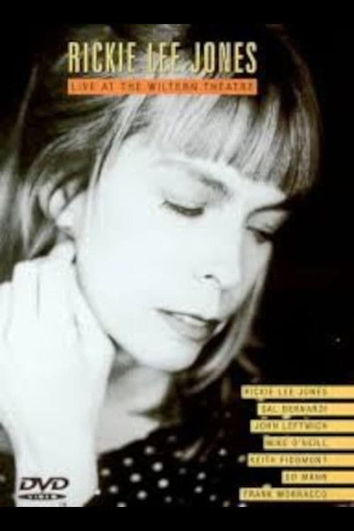 Rickie Lee Jones ‎– Live At The Wiltern Theatre poster