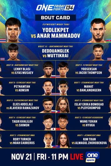 ONE Friday Fights 134: Yodlekpet vs. Mammadov poster