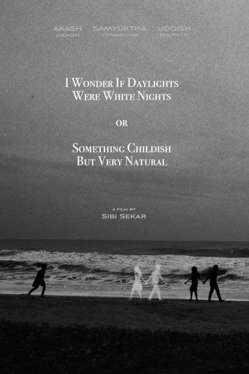 I Wonder If Daylights Were White Nights or Something Childish But Very Natural poster