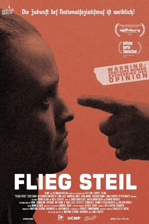 Flieg steil poster