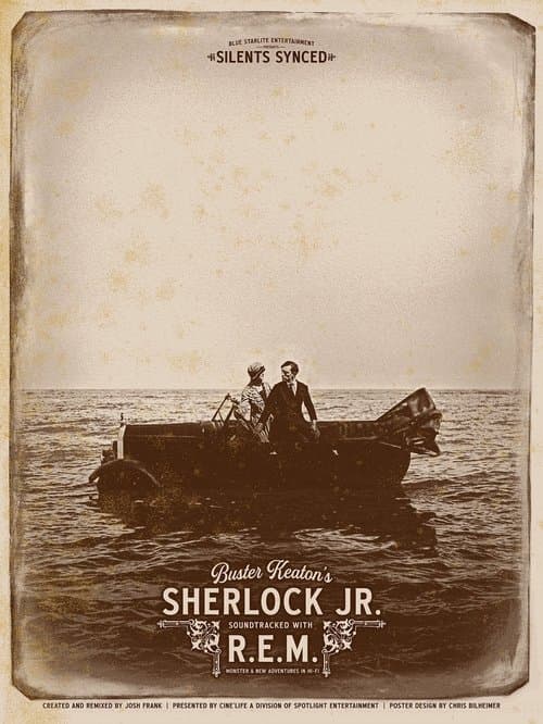 R.E.M x Buster Keaton's Sherlock Jr poster