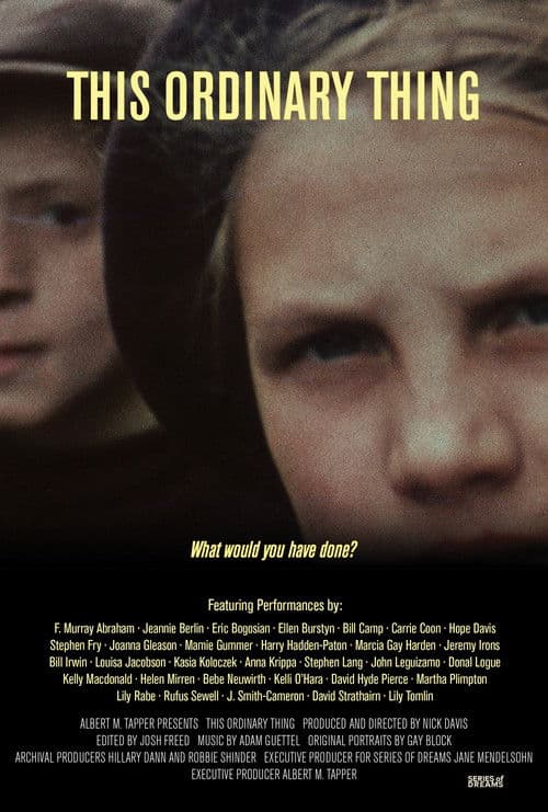 This Ordinary Thing poster
