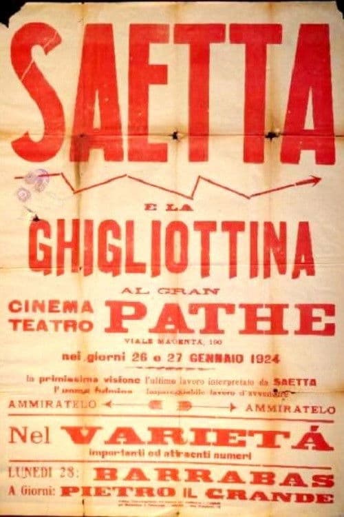 Saetta e la ghigliottina poster