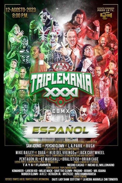 AAA Triplemania XXXI: Mexico City poster