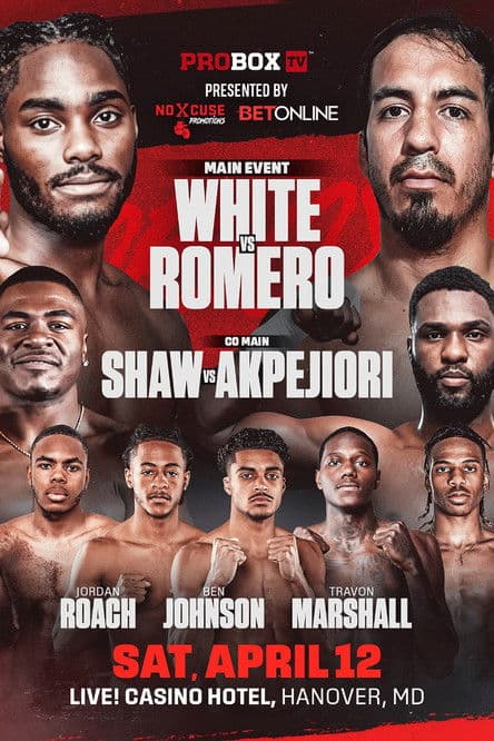 Jordan White vs. Jose Matias Romero poster