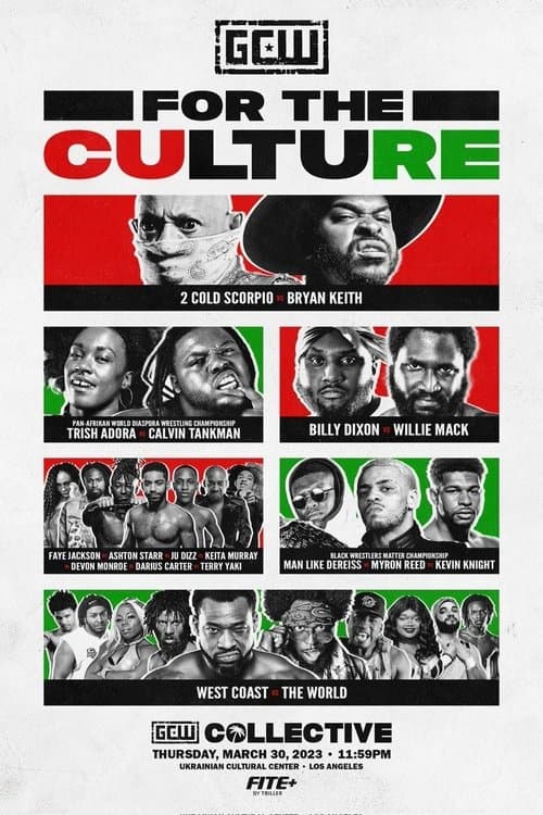 GCW For the Culture 2023 poster