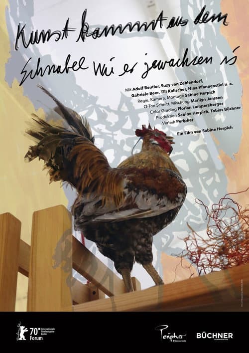 Art Comes from the Beak the Way It Has Grown poster