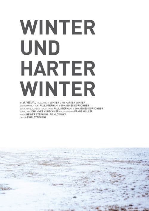 Winter und harter Winter poster