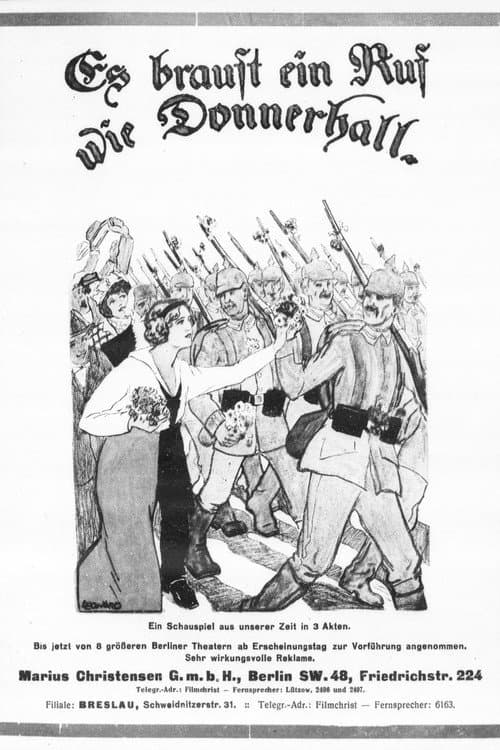 Es braust ein Ruf wie Donnerhall poster