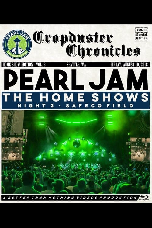 Pearl Jam: Safeco Field 2018 - Night 2 - The Home Shows [BTNV] poster