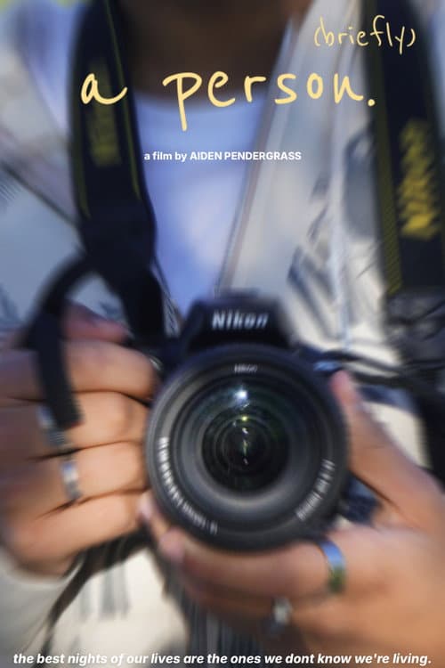 A Person. (Briefly) poster