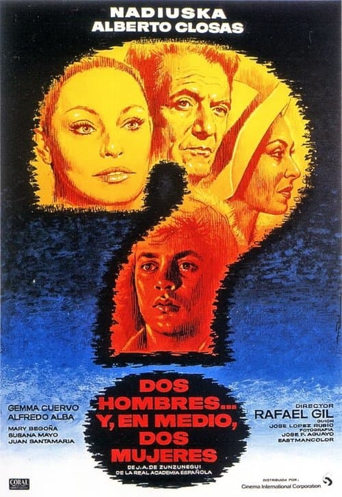 Dos hombres y, en medio, dos mujeres poster