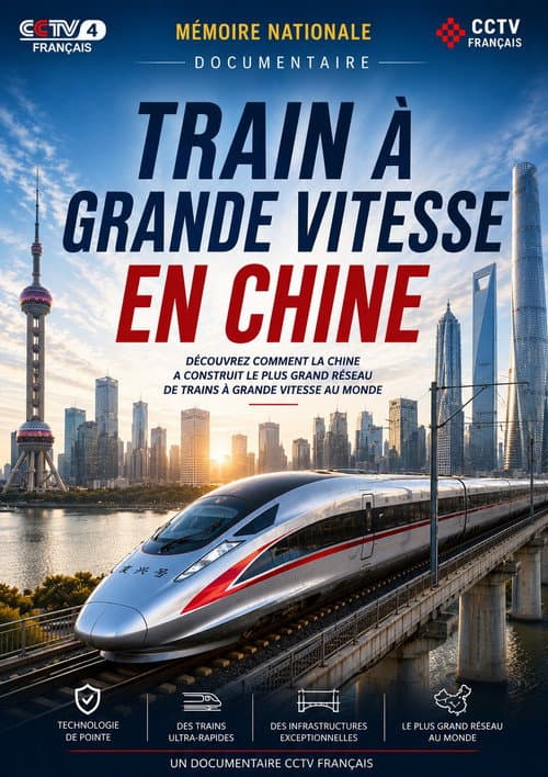 Train à Grande Vitesse en Chine poster