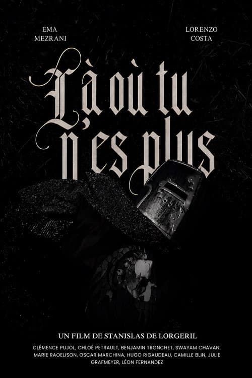 LÀ OÙ TU N’ES PLUS poster