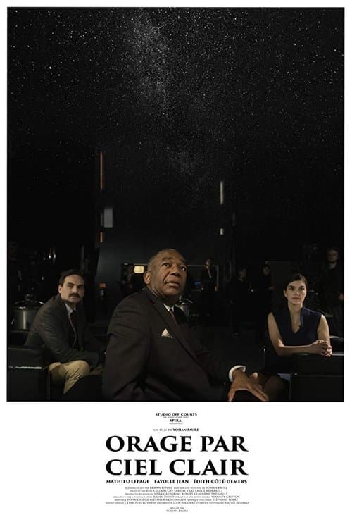 Orage par ciel clair poster