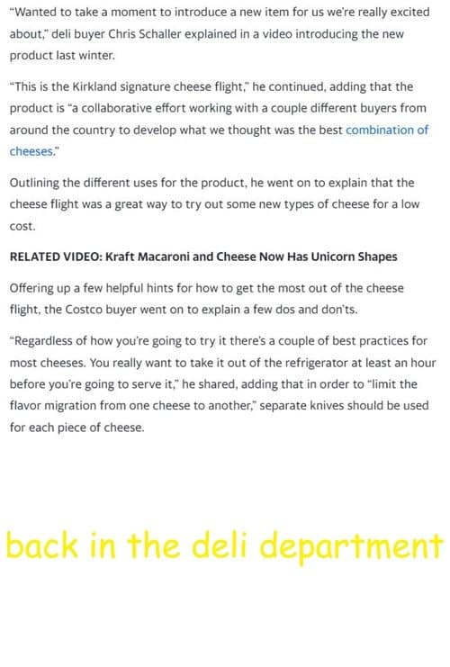 Back in the Deli Department poster