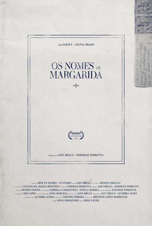 The Names of Margarida poster