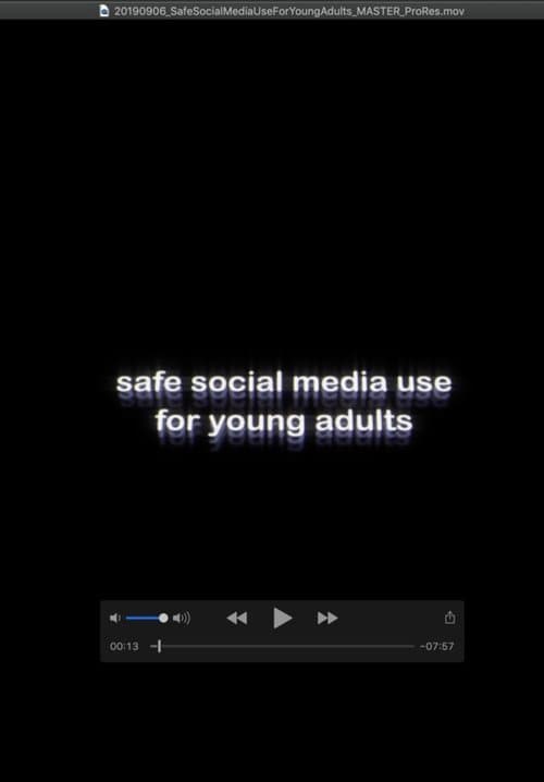 Safe Social Media Use for Young Adults poster