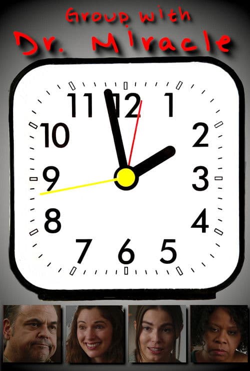 Group with Dr. Miracle poster