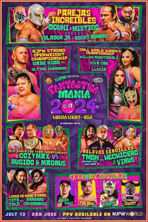 NJPW Presents CMLL Fantastica Mania 2024 - Lucha Libre USA poster