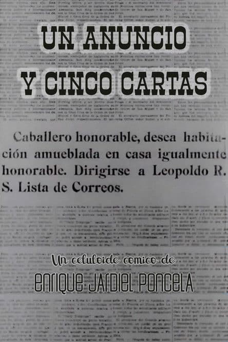Un anuncio y cinco cartas poster