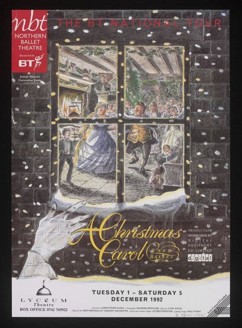 Northern Ballet's A Christmas Carol poster